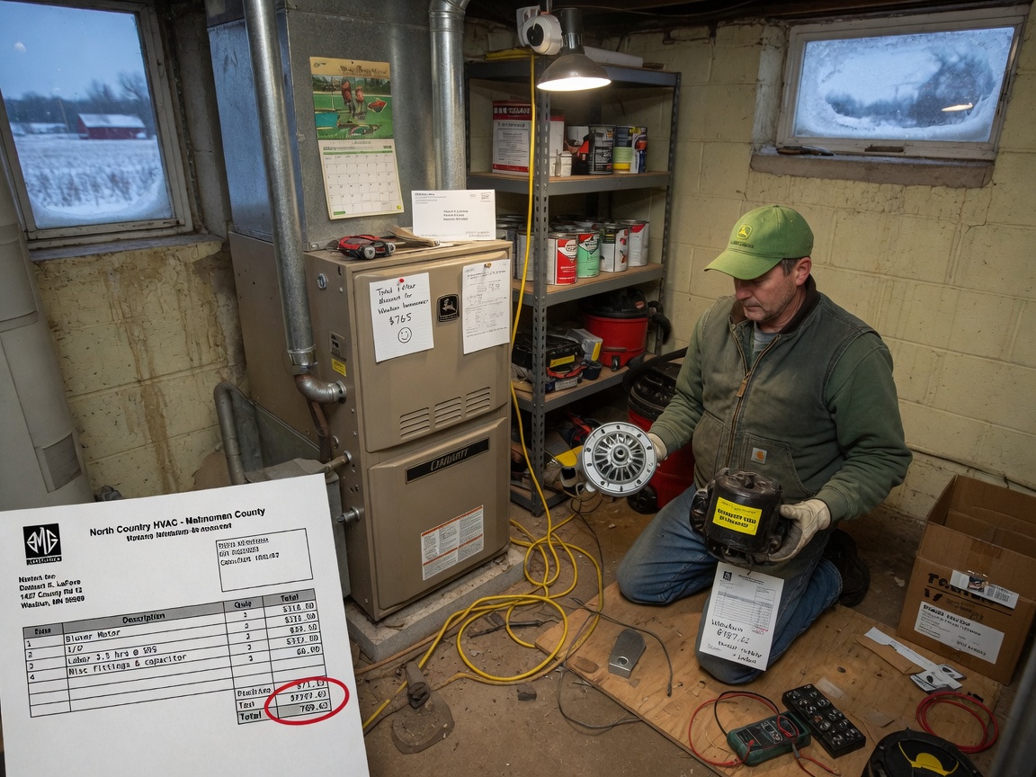 Furnace Blower Motor Replacement Cost in Waubun, MN (2026 Guide)